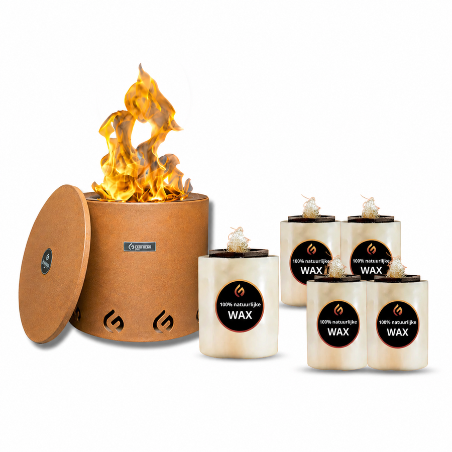 El Fuego | Corten + 4x extra navulling! (40 uur brandtijd)