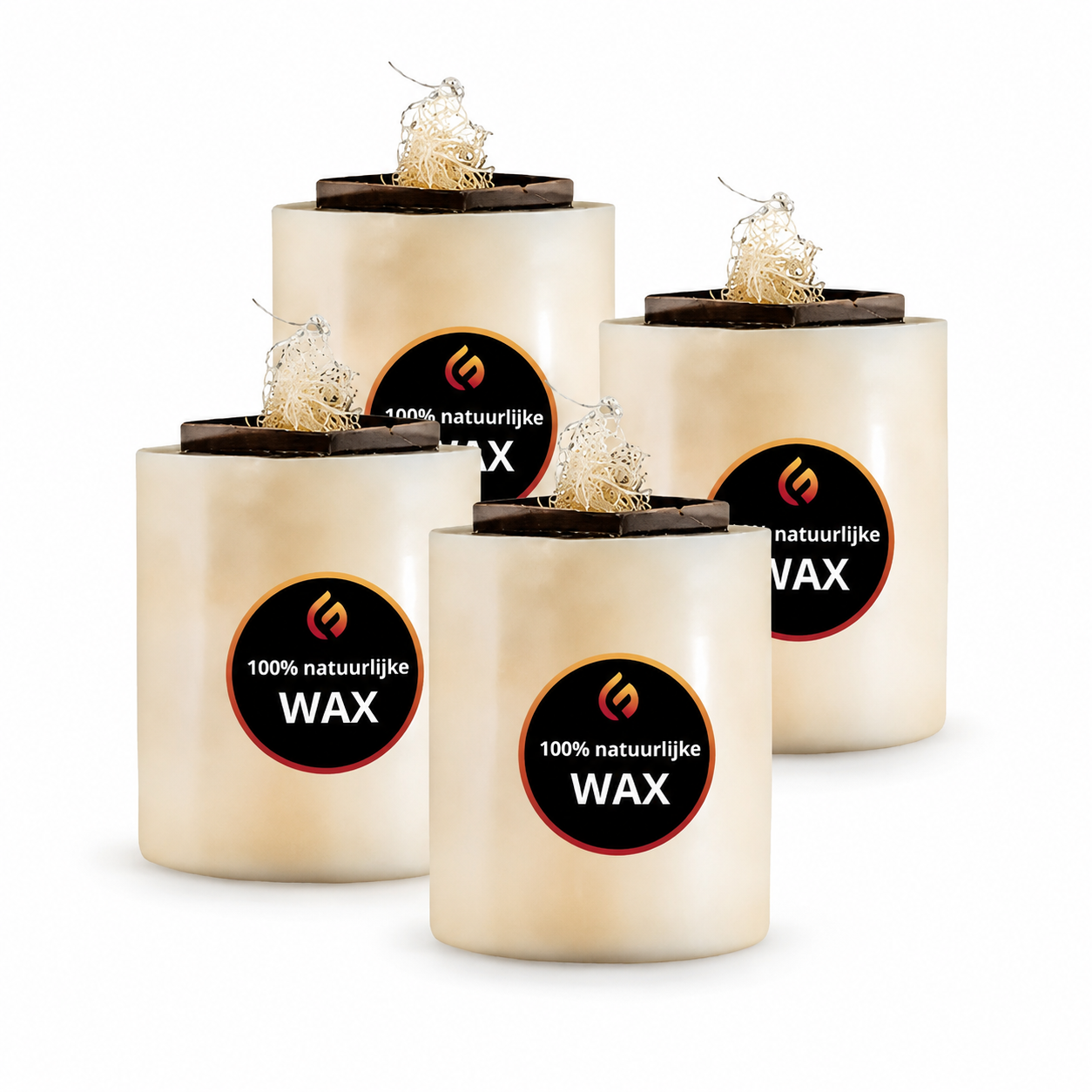Navulkaars | Naturel | 4 pack