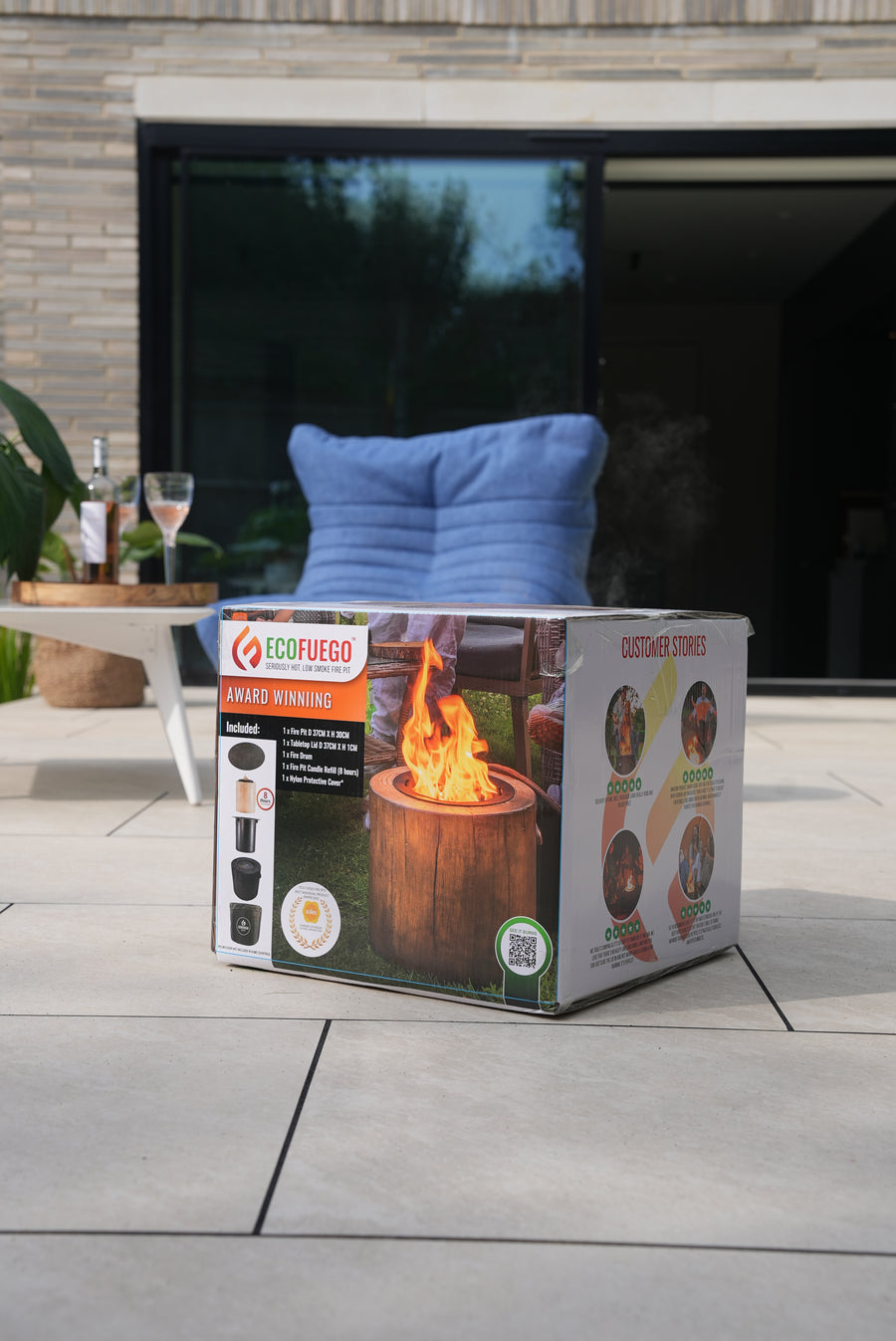 El Fuego Composiet + 4x extra navulling! (40 uur brandtijd)