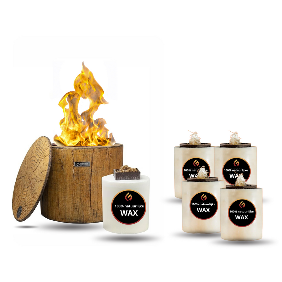 El Fuego Composiet + 4x extra navulling! (40 uur brandtijd)